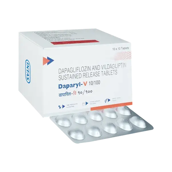 Daparyl V 10mg/100mg Tablet